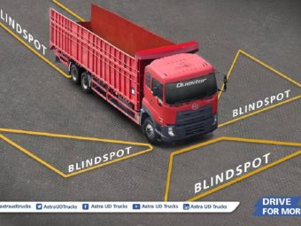 Aman Saat Mengemudi Truk, Pahami Apa Itu Blind Spot?
