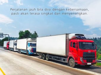 Sering Melihat Truk Jalan Beriringan, Ini Alasannya