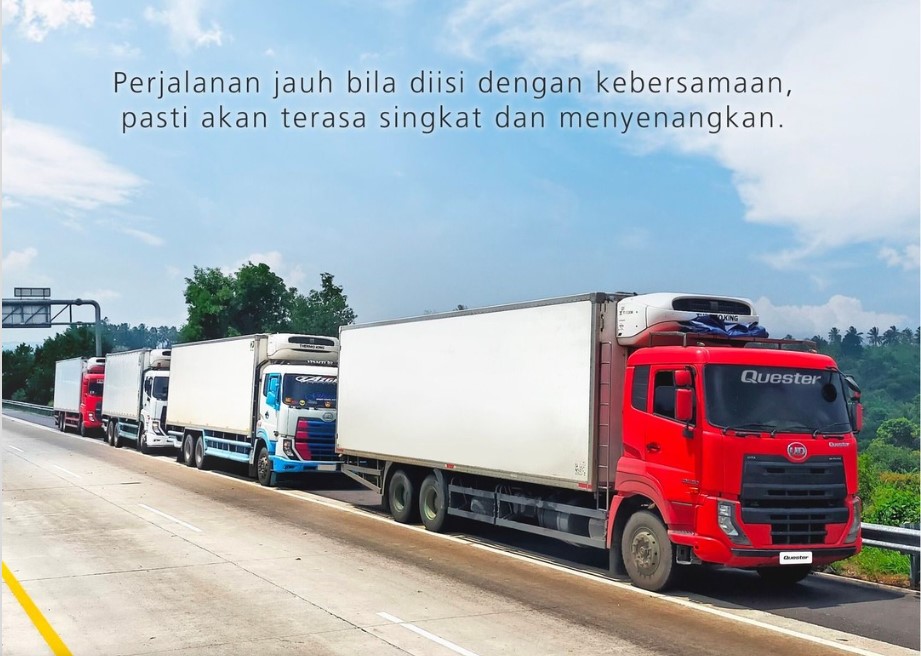 Sering Melihat Truk Jalan Beriringan, Ini Alasannya