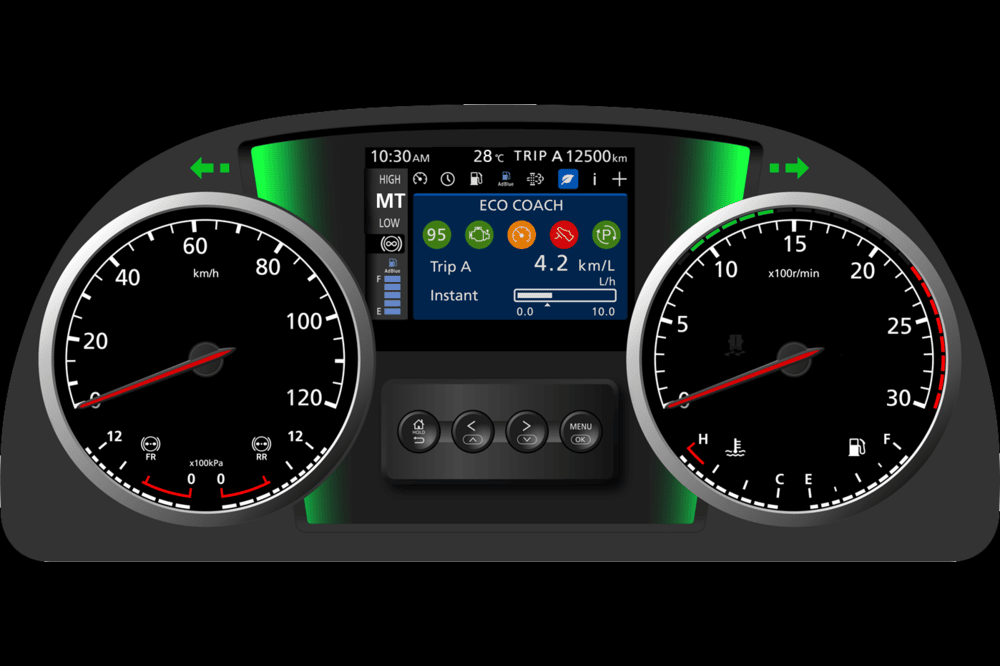 panel instrumen kabin truk